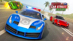 Police Car Traffic Racing Game: New Car Games 2021 Screenshot 2