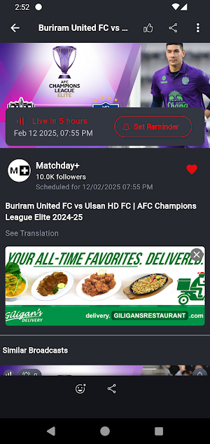 Matchday+ Screenshot 2