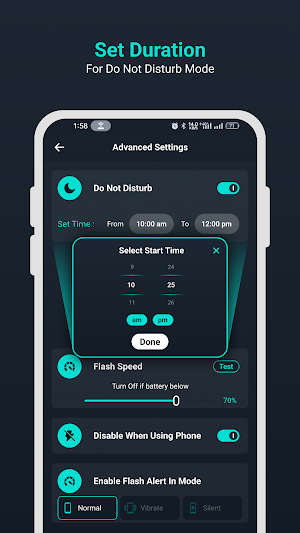 Flash Light - Call SMS Alert Screenshot 3