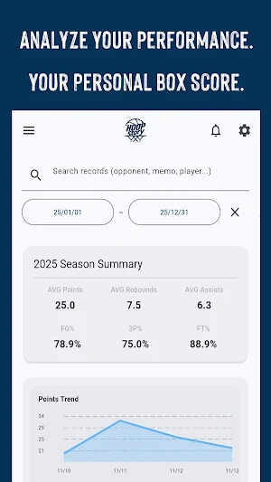 HOOPstory - Basketball Stats Screenshot 3