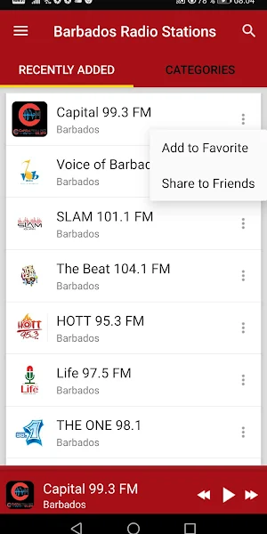 Barbados Radio Stations Screenshot 1