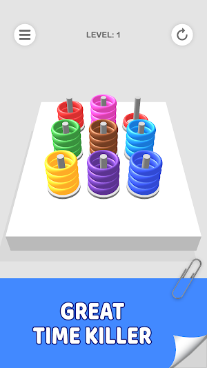 Sort Rings - Color Puzzle Screenshot 3