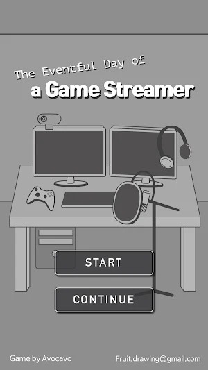 The Eventful Day of a Game Streamer Screenshot 0