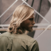 long hair man
