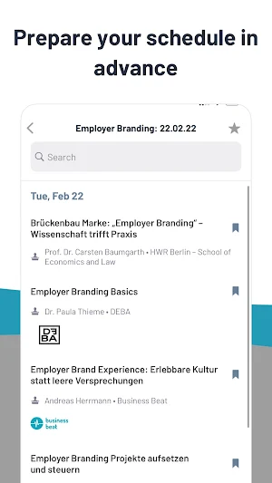 Zukunft Personal - Event App Screenshot 2