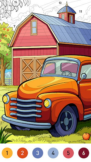Farm Color by number game Screenshot 0
