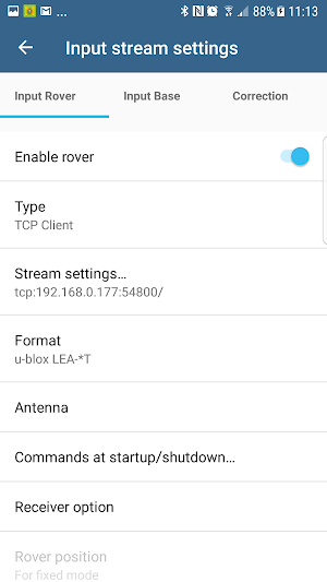 Mapit GIS - NTRIP Client Screenshot 2
