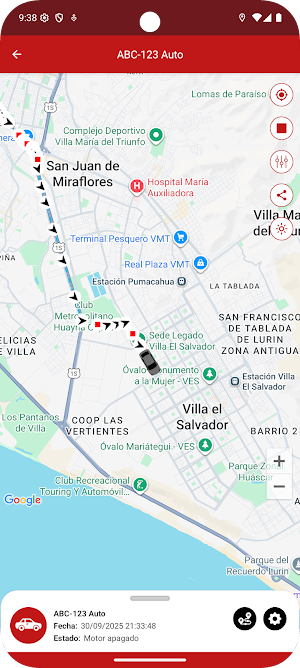 GPS ROJAS Screenshot 2