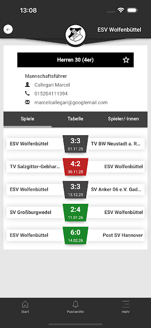 ESV Wolfenbüttel Tennis Screenshot 2