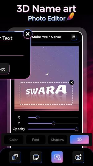 3D Name Art - Text Art Maker Screenshot 2