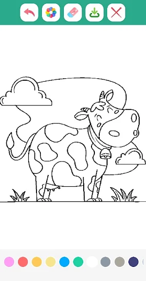 Farm Animals Coloring Book Screenshot 1