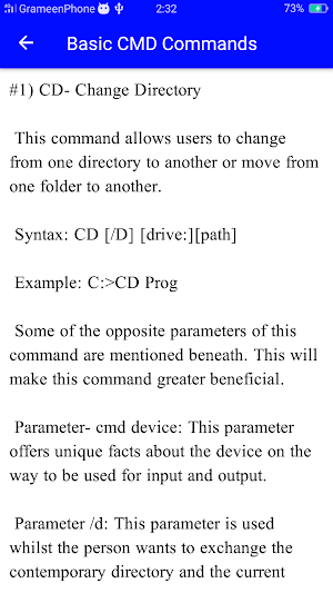 CMD Commands Prompt Guide Screenshot 2