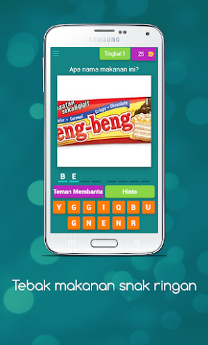 Game Tebak Gambar makanan Ringan Screenshot 0