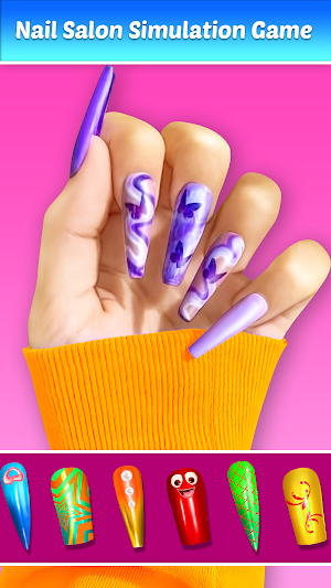 Acrylic Nail Art Salon Games Screenshot 3