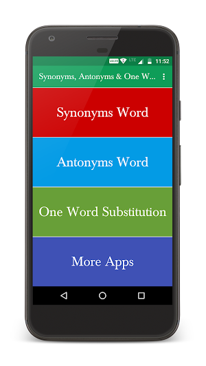 Synonyms, Antonyms & One Word Substitution Screenshot 0