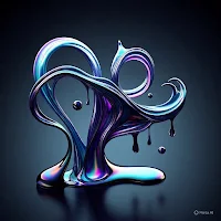 Abstract 3D Liquid Metal Wall