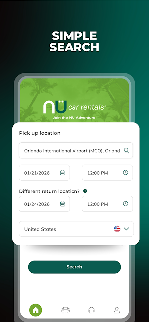 NÜ Car Rentals Screenshot 0