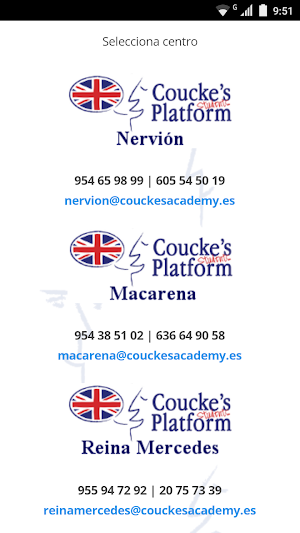 Coucke's APP Students Platform Screenshot 1
