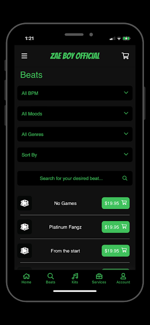 ZB Music Store Screenshot 1