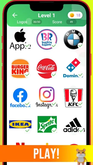 1000 Logo Quiz (3000+ brands) Screenshot 0