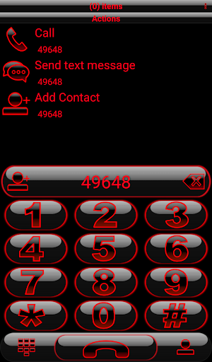 Theme Glow Red Rocketdial Screenshot 3