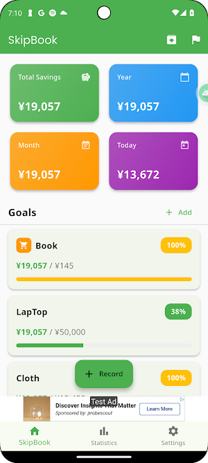 SkipBook - Tracking Save Money Screenshot 0