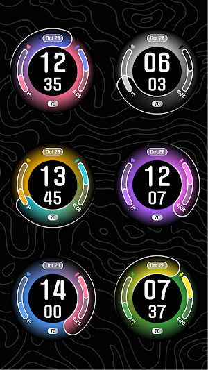 Modern Edge Watch Face Screenshot 1