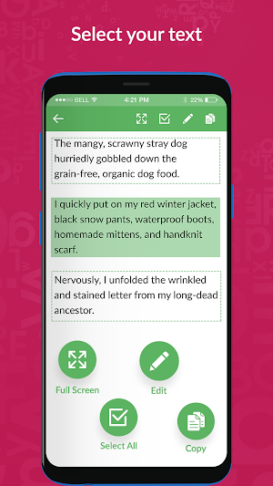 Copy++ : Copy Paste any Text on Screen Screenshot 1
