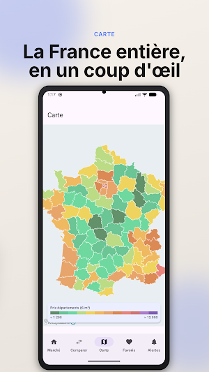 ImmoLive: Prix m² Immobilier Screenshot 1