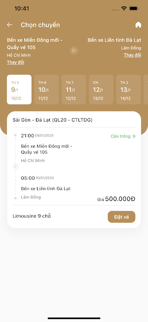 Long Vân Limousine Screenshot 1