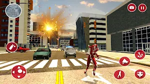 Rainbow Villain 3D Rope Hero Screenshot 1