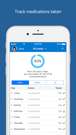 MyMedSchedule Plus Screenshot 2