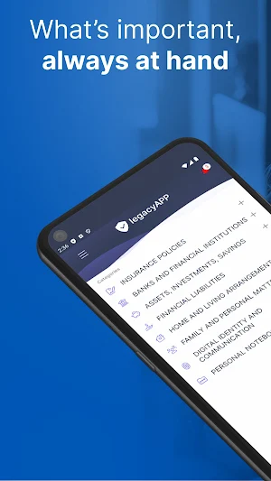 LegacyApp: Safe Notes & Vault Screenshot 0