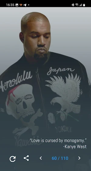 Kanye West Quotes and Lyrics Screenshot 1