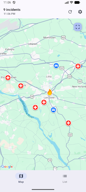 Lancaster County Incidents Screenshot 0