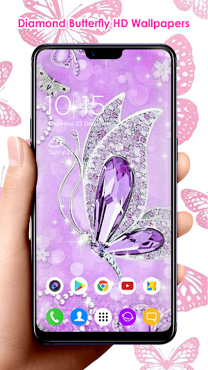 Diamond Butterfly HD Wallpaper Screenshot 3