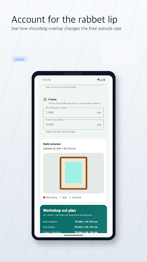 Picture Frame Calculator Screenshot 2