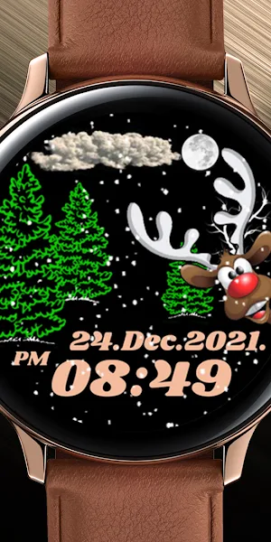 Winter and deer Rose gold Screenshot 0
