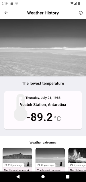 Weather History Screenshot 3