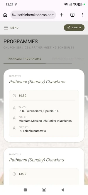 Bethlehem Kohhran Screenshot 1