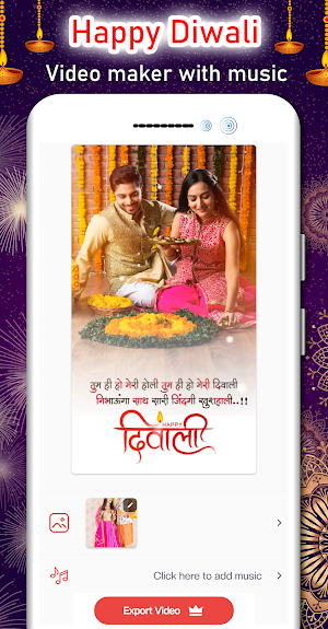 Diwali Video Maker with Music Screenshot 1