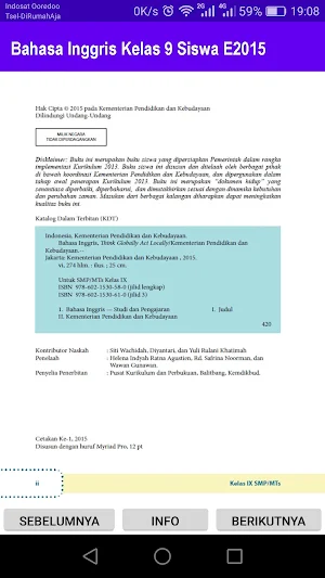 Bahasa Inggris Kelas 9 Siswa E Screenshot 1