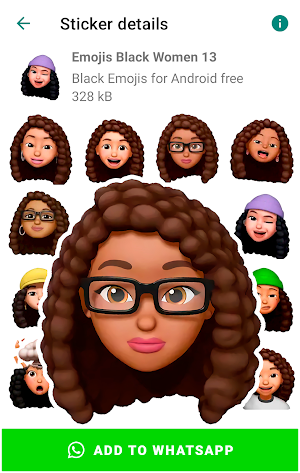 Emoji Black People Stickers Screenshot 3