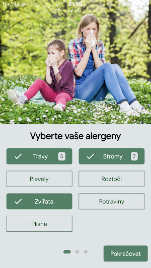 AlergoStop - Váš pomocník při alergii Screenshot 1