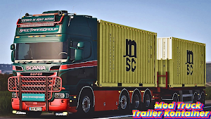 Mod Truk Trailer Kontainer Screenshot 1
