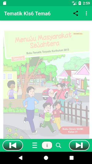 Buku Kelas 6 SD/MI Tema 6 Screenshot 0