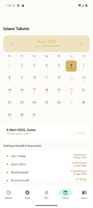 Namaz Vakitleri- Kıble Screenshot 2