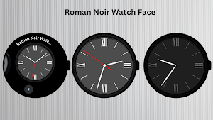 Roman Noir Watch Face Screenshot 3