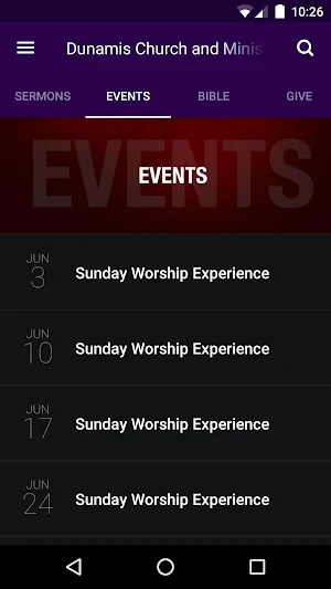 Dunamis Church App Screenshot 1