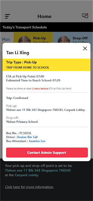 Season Bus Parent App Screenshot 2